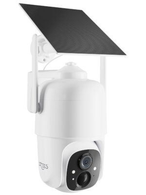 360° PTZ Camera with Solar Panel Wireless Outdoor Security Camera, 2K Spotlight Security Camera - Dzees D3K